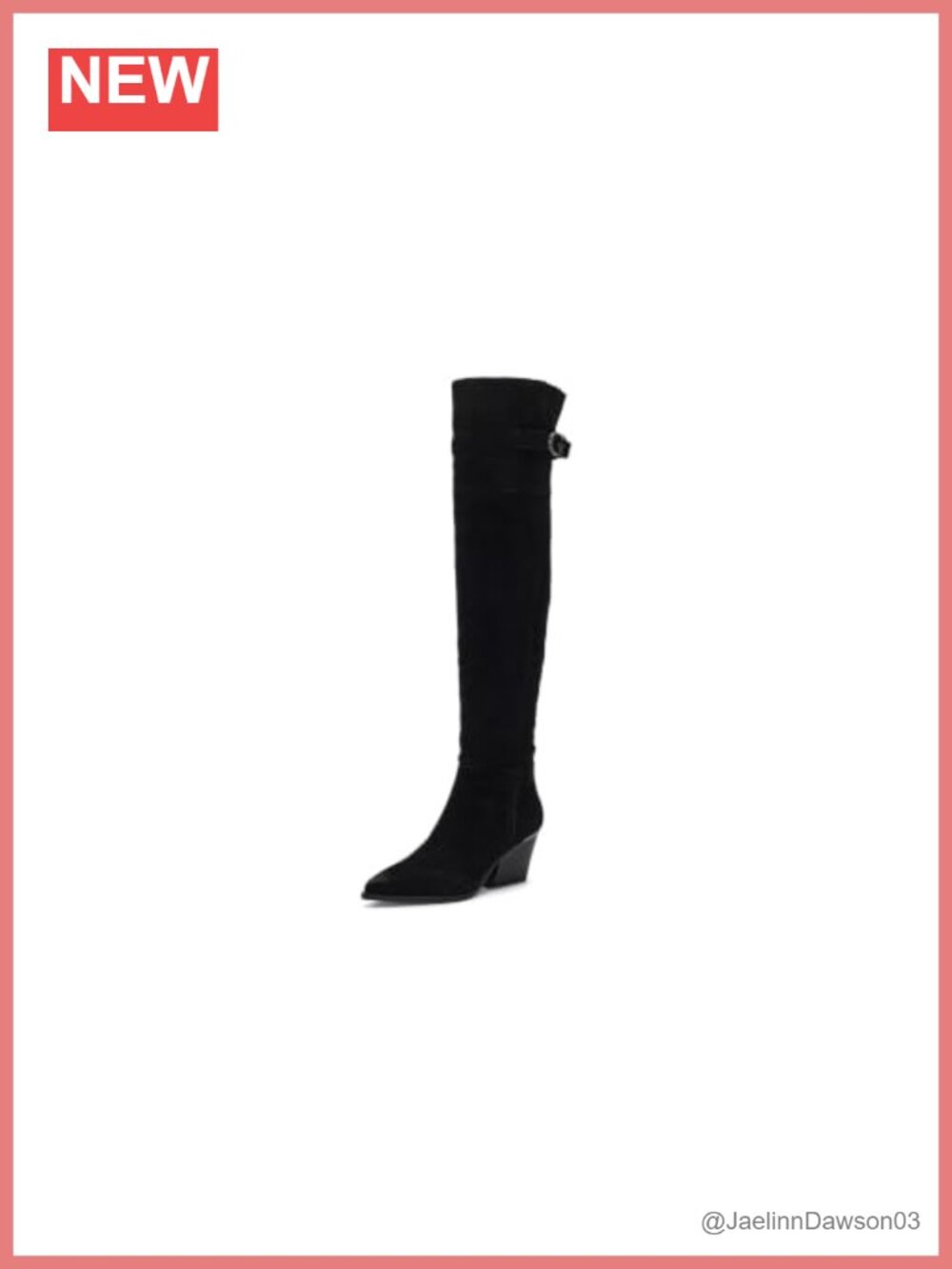 Suede Over-The-Knee Pointed Toe Boots with Wedge Heel & Zipper
